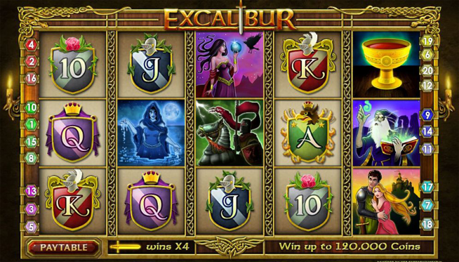 Популярные игровые аппараты «Excalibur» на зеркале Леон казино