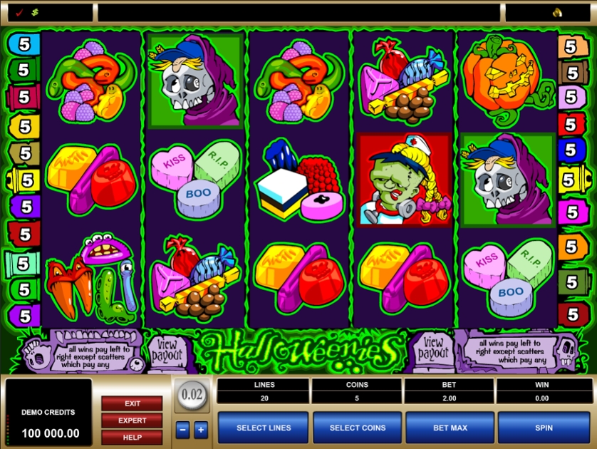 Онлайн слоты «Halloweenies» на портале казино Рокс