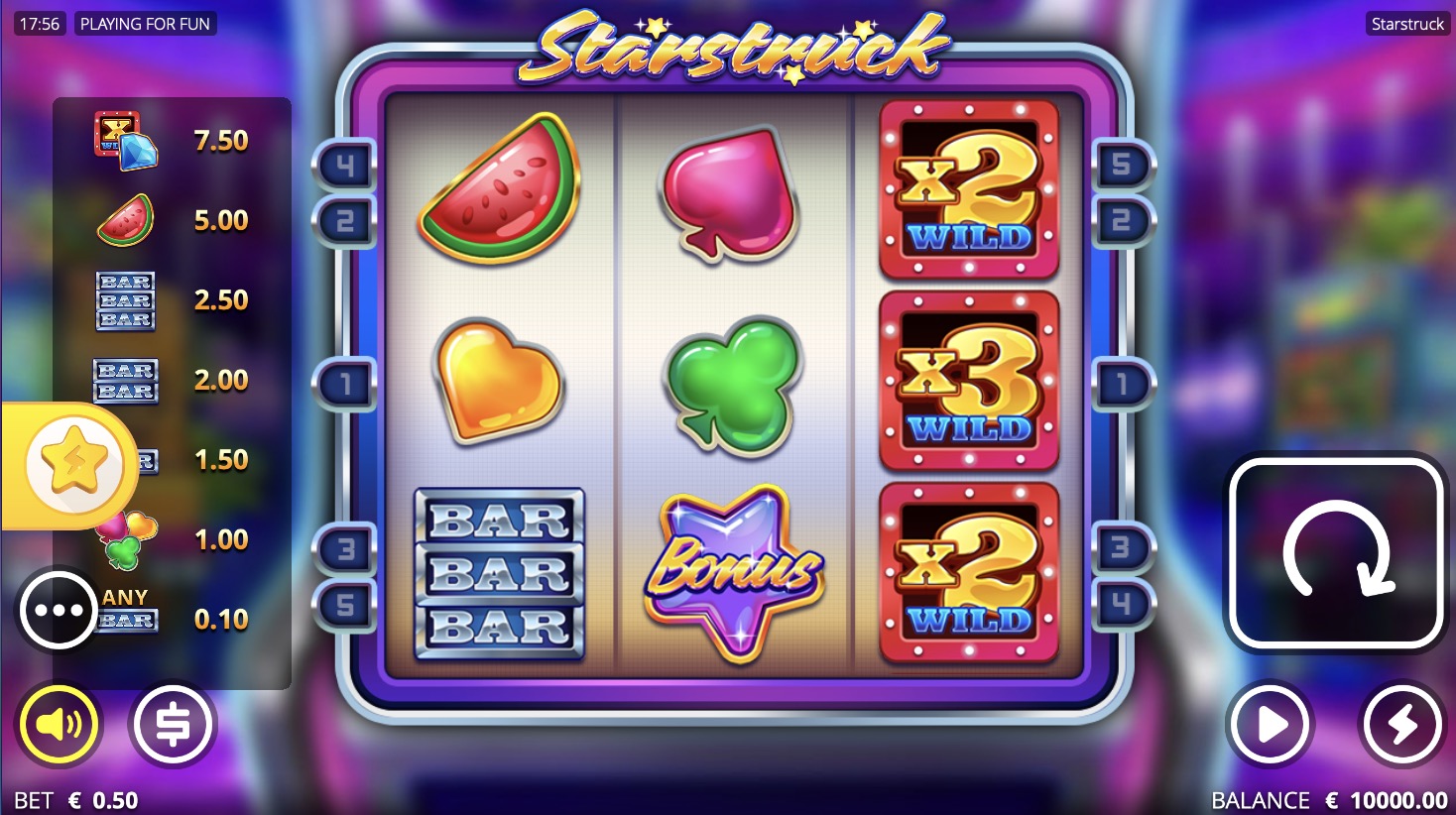 «Starstruck» — игровые автоматы на деньги на сайте казино Эльдорадо