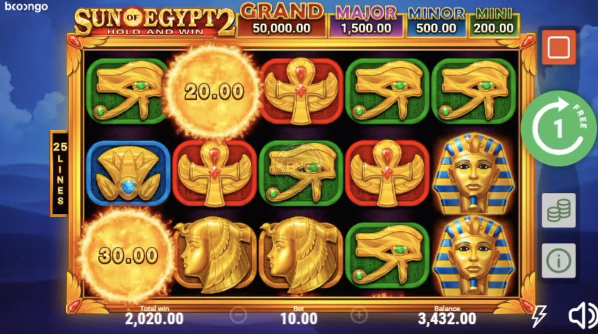 Бонус за регистрацию в игровых автоматах «Sun of Egypt 2» на портале казино  Вавада