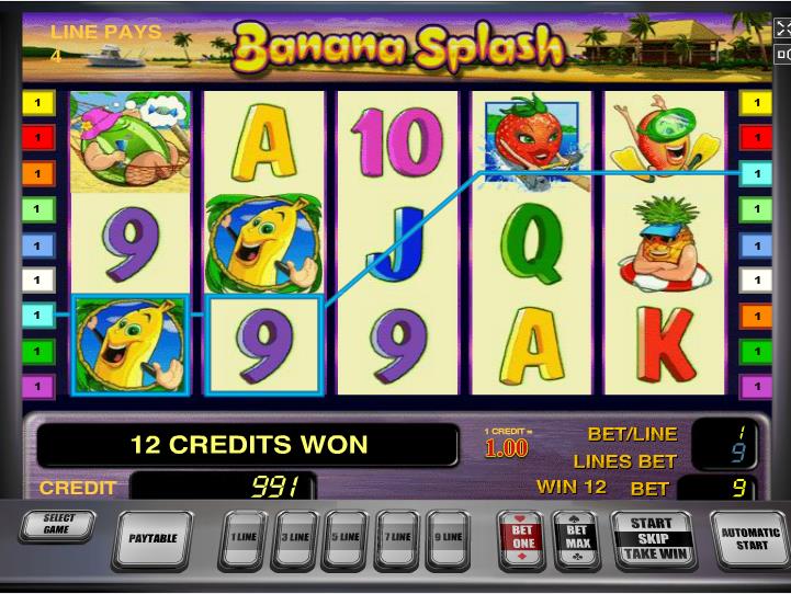 Игровые автоматы «Banana Splash» в Вулкан 777