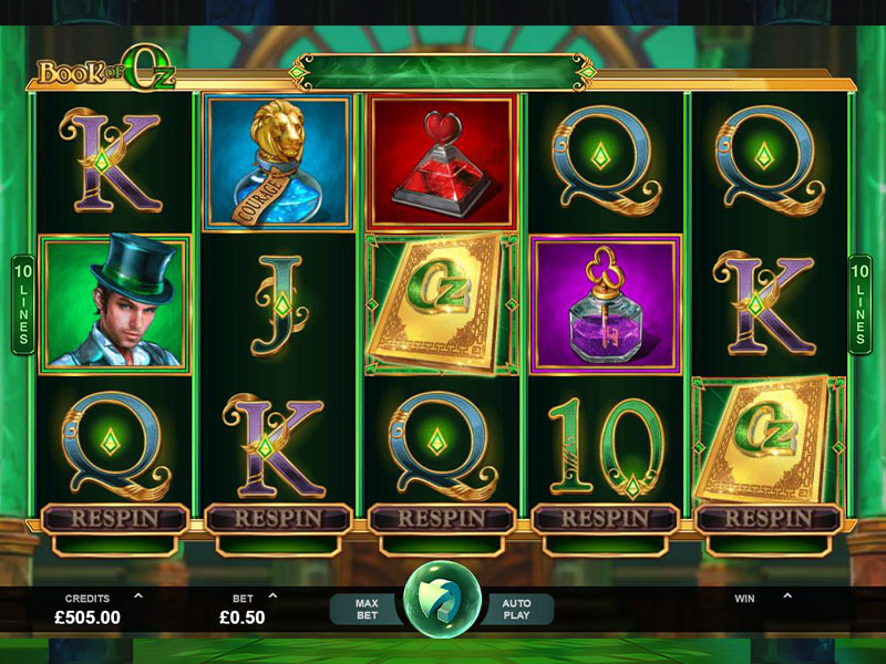 Игровой автомат «Book of Oz» в Rox casino казино
