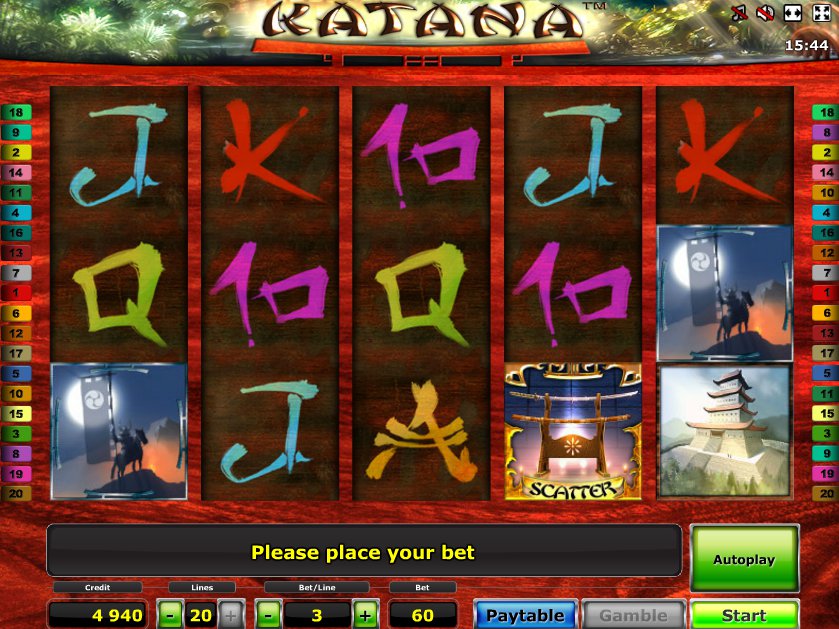 Игровые слоты «Katana» в онлайн казино