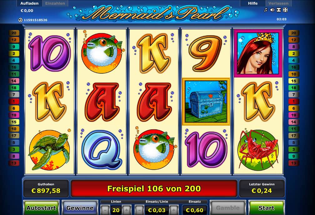 «Mermaid’s Pearl» — игровые автоматы без смс от казино Вулкан