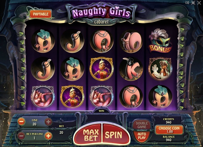 «Naughty Girls Cabaret» — игровые автоматы Play Fortuna