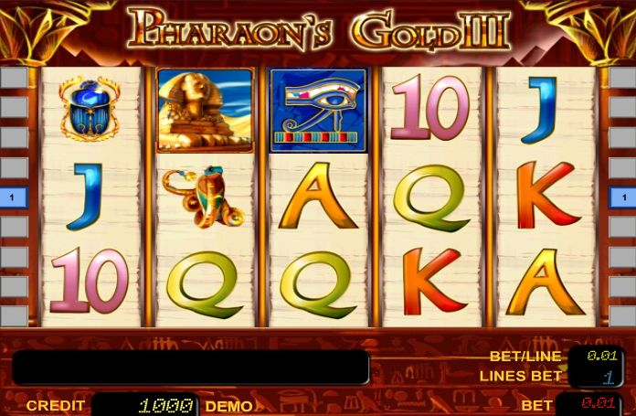 Играть на деньги в слоты «Pharaons Gold III» в казино Вулкан 24