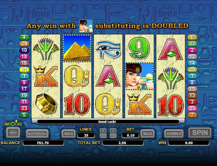 Игровые автоматы «Queen of Nile 2» в казино Фараон