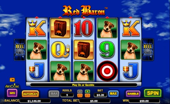Слот-игра «Red Baron» в казино Фараон