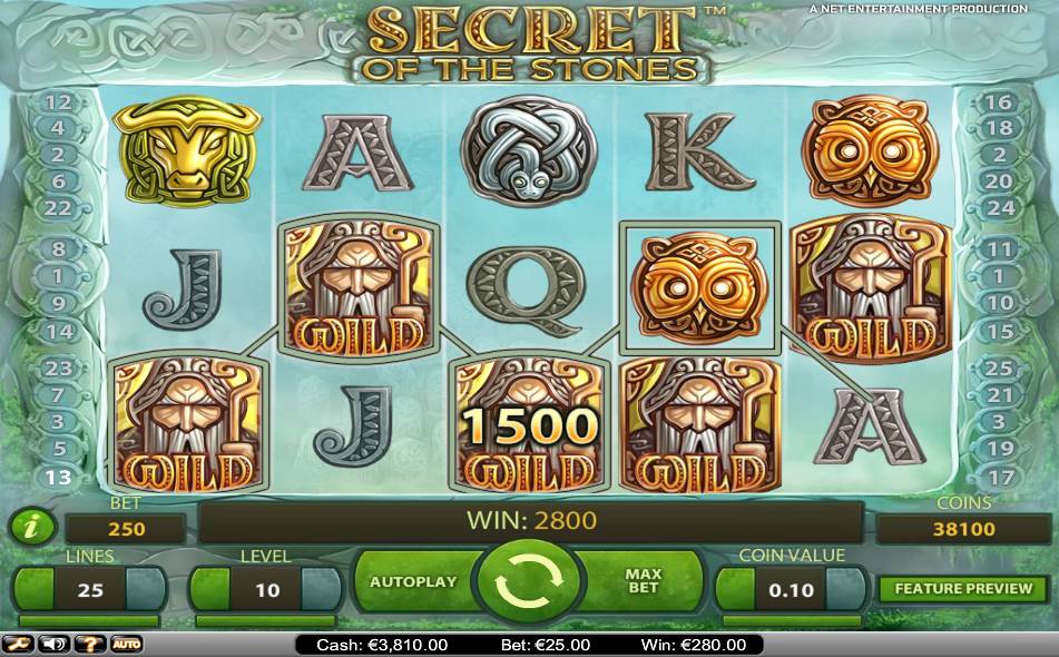 Игровые автоматы «Secret of the Stones» в онлайн казино