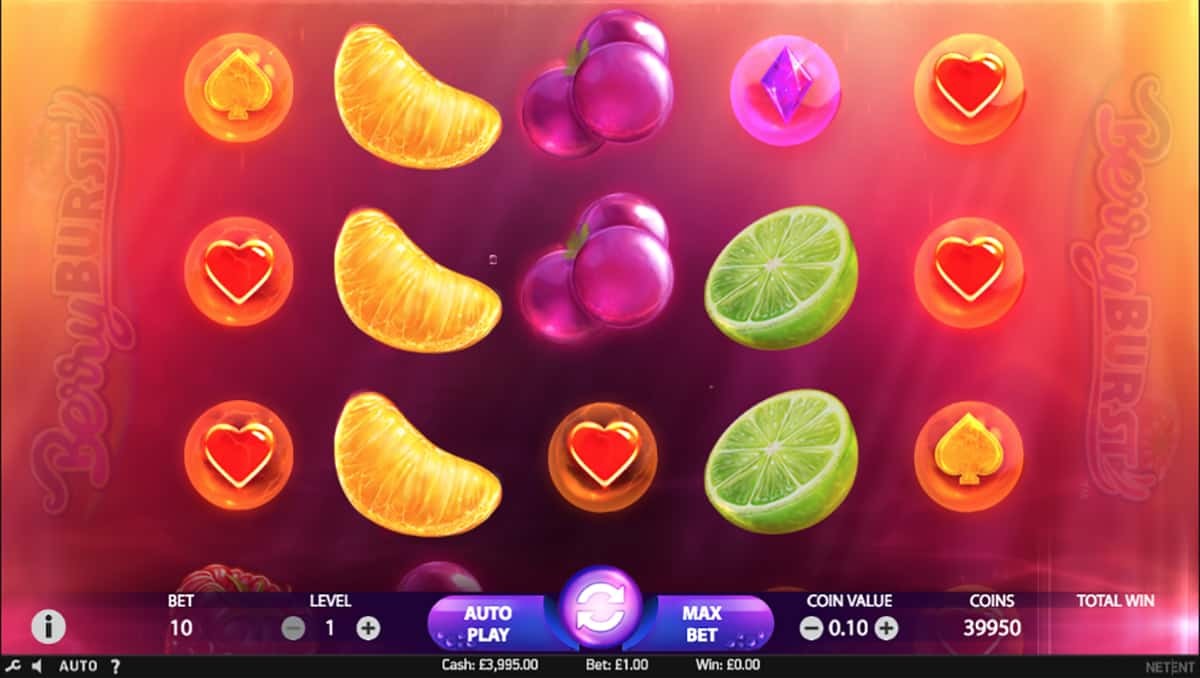 Играть бесплатно игровые автоматы «Berryburst» от NetEnt на портале клуба Вулкан