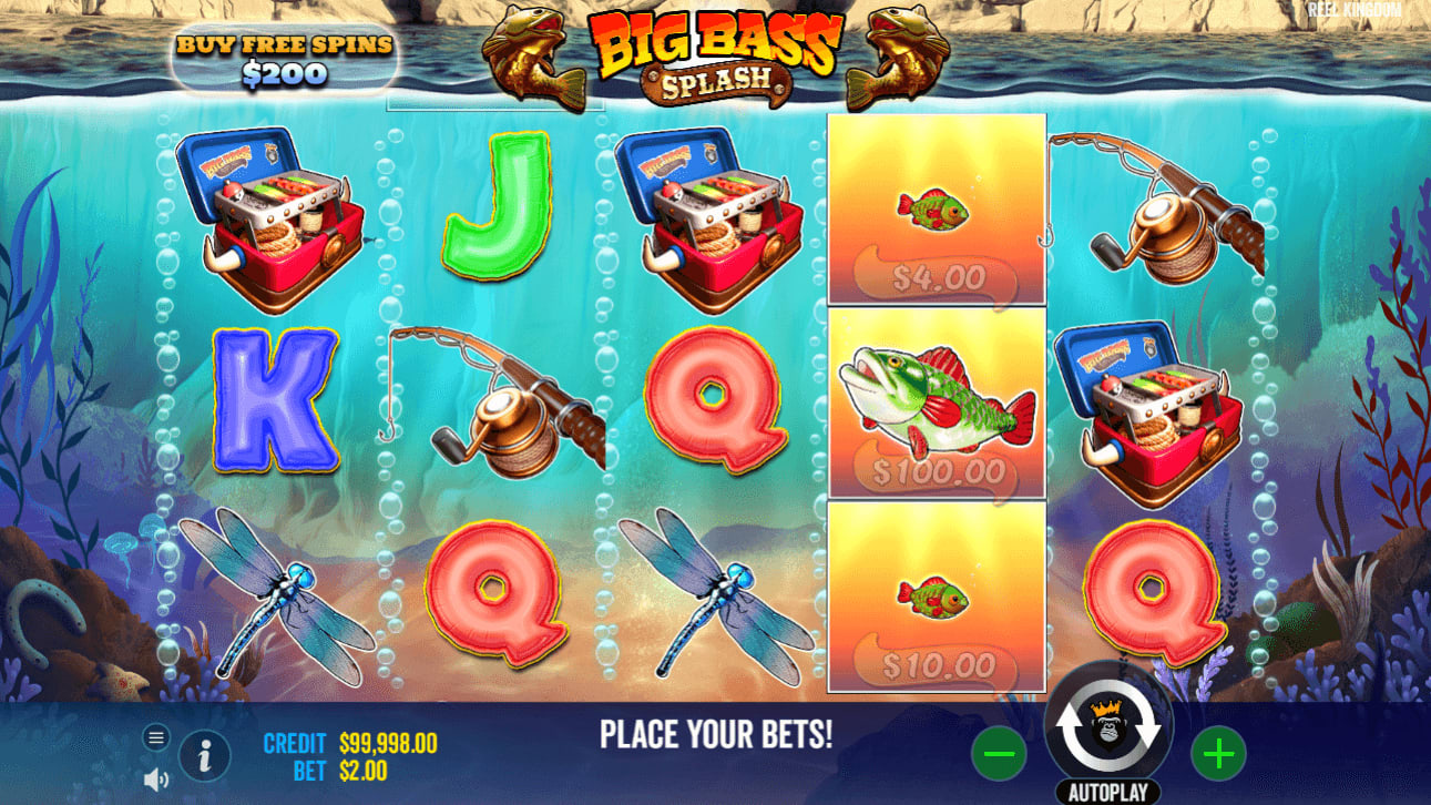 Play reel em in slot game online