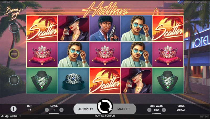 Игровой автомат «Hotline» в онлайн казино Вулкан Старс