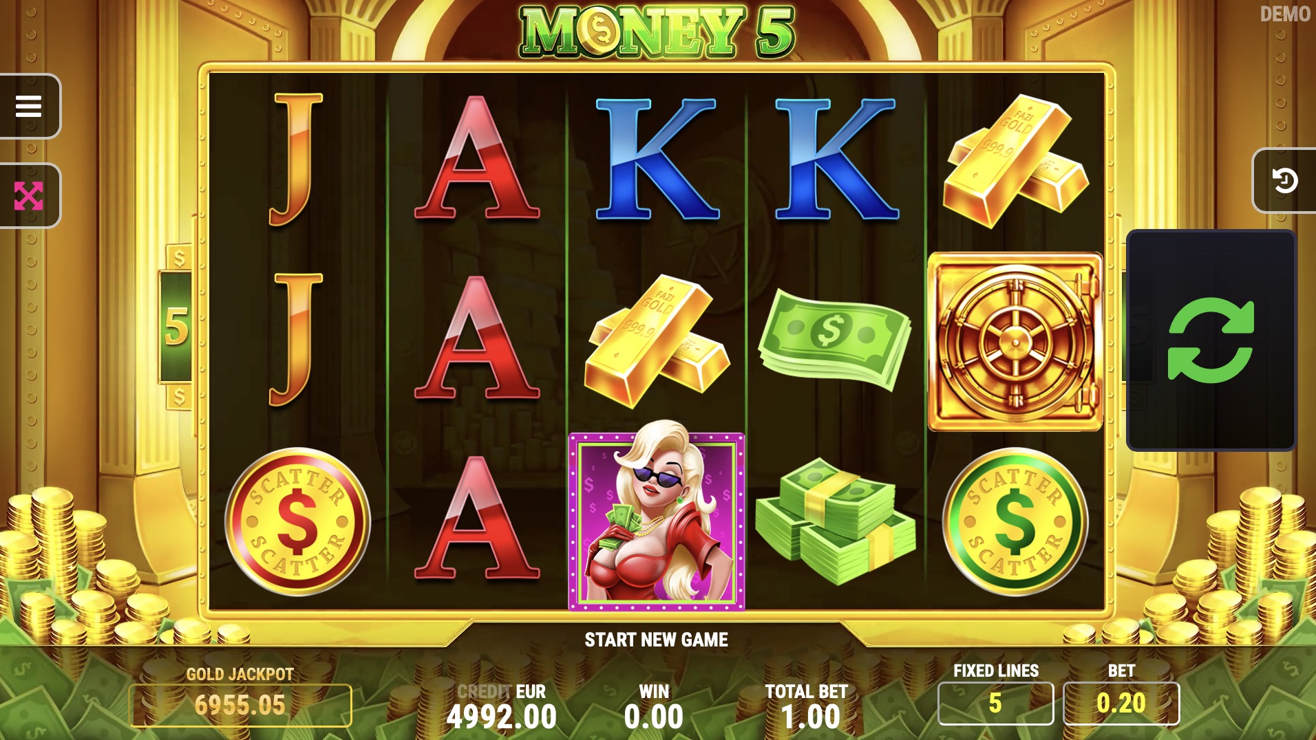 Free money slot start