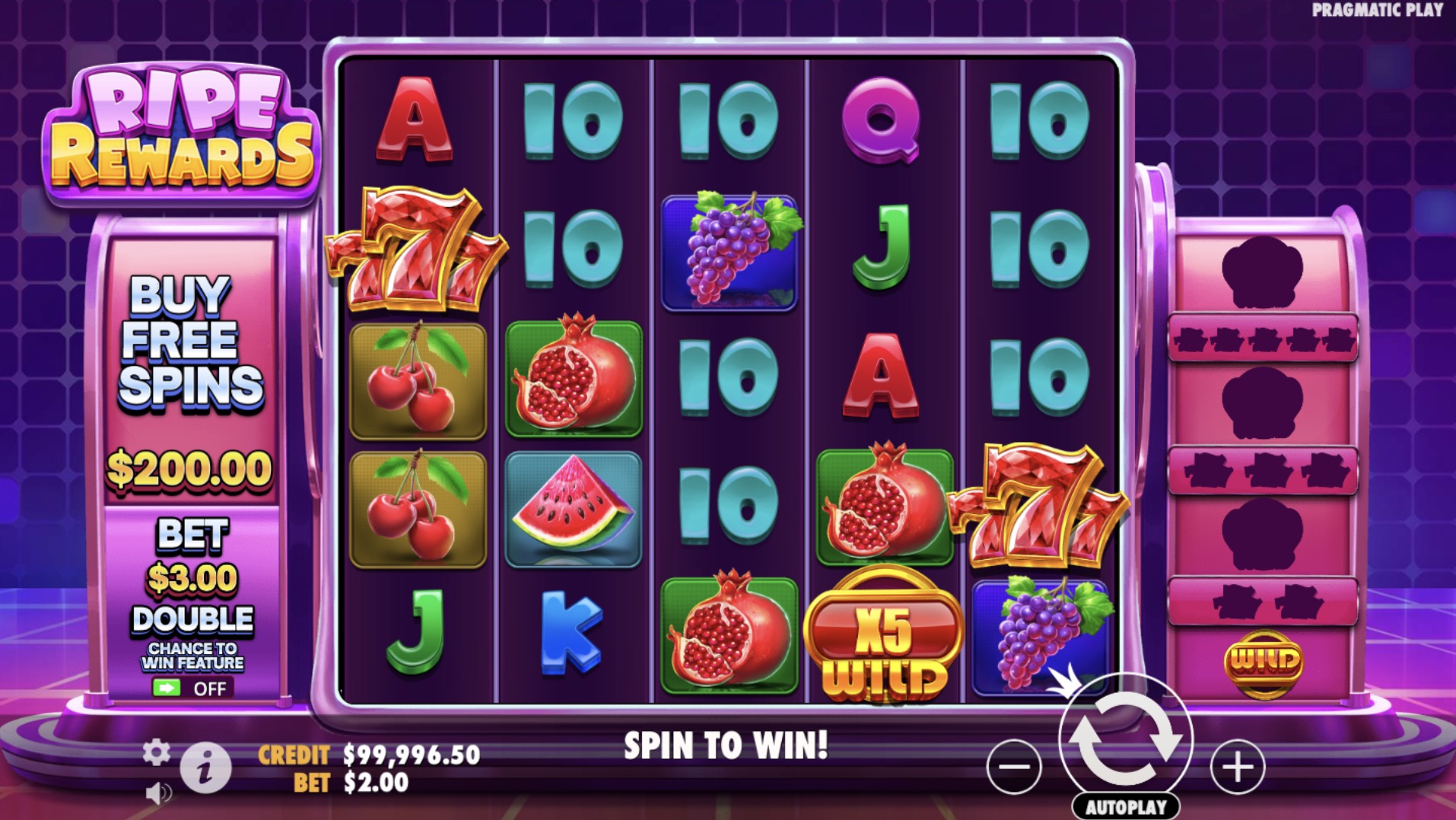 Free offer play slot