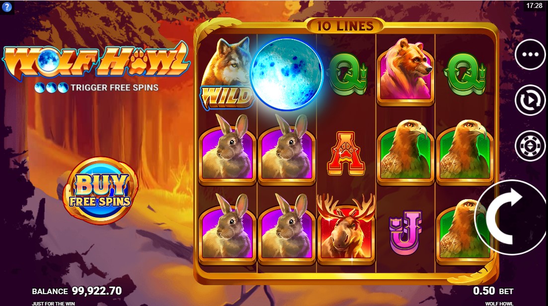 Play wild wolf slot game for free