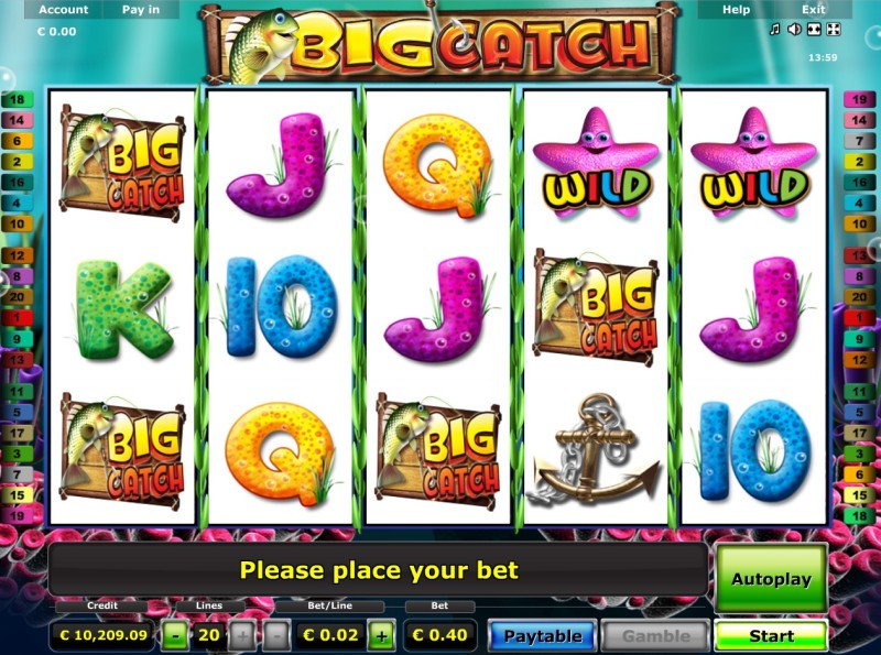 Игровые автоматы на деньг «Big Catch» в oнлайн казино Вулкан