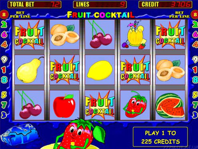 Клубничный рай со слотом «Fruit Cocktail» в казино Playfortuna