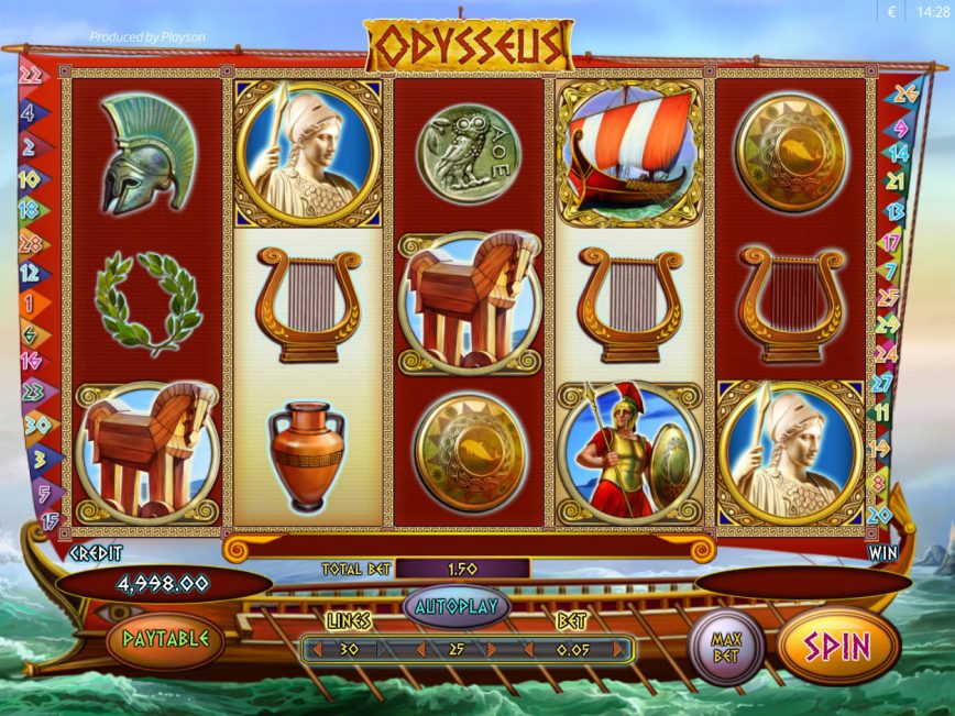 «Оdysseus» — игровые автоматы бесплатно на сайте казино GMSlots