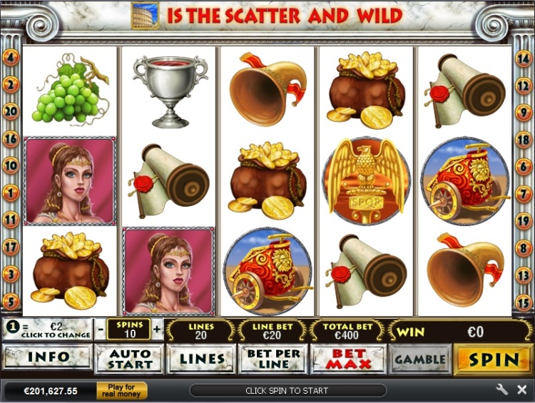 Игровой видео-слот «Rome and Glory» на официальном сайте Legzo Casino