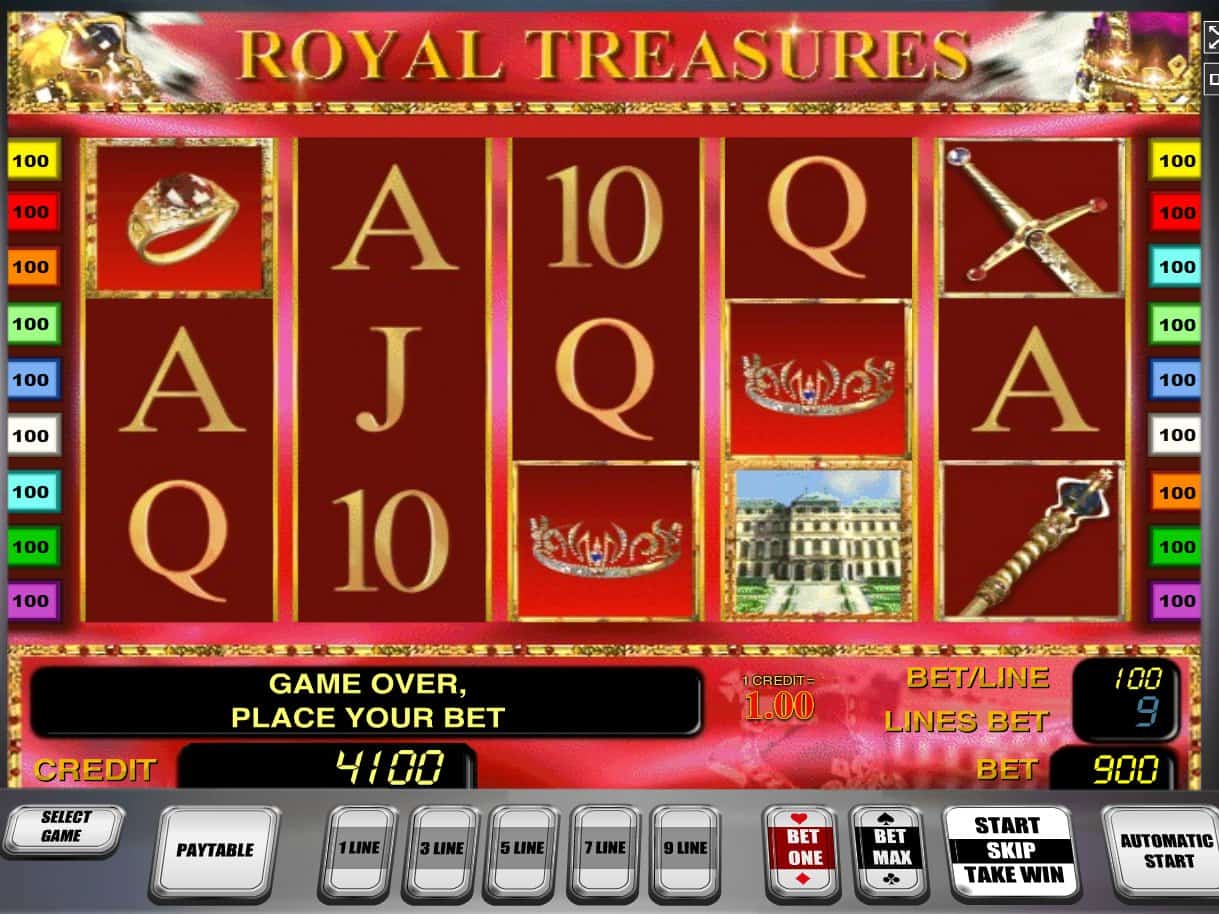 Описание слота «Royal Treasures» в Vulkan Casino